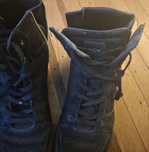 Creative Recreation Black High-Top Snakeprint Sneakers